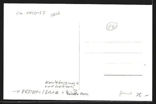 AK Reden / Saar, Zeche Reden aus der Vogelschau