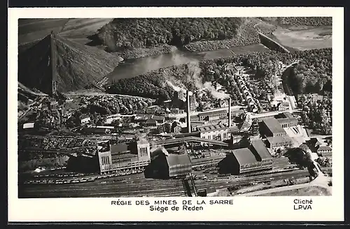 AK Reden /Saar, Blick auf das Kohlebergwerk
