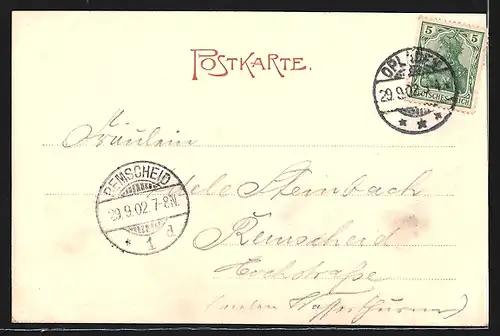 AK Opladen, Am kaiserl. Postamt