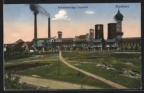 AK Gladbeck, Schachtanlage Zweckel, Kohlebergbau