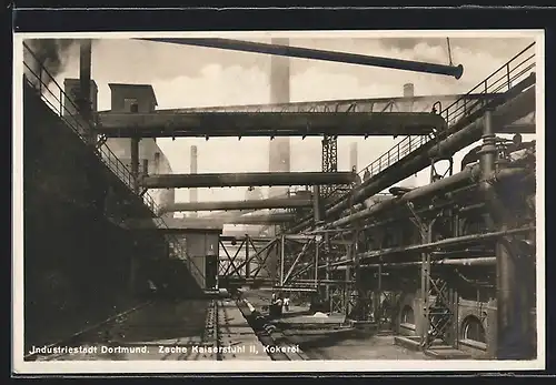 AK Dortmund, Zeche Kaiserstuhl II, Kokerei, Kohle