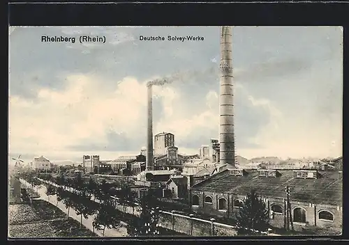 AK Rheinberg /Rhein, Deutsche Solvey-Werke