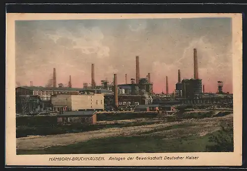 AK Hamborn-Bruckhausen, Anlagen der Gewerkschaft Deutscher Kaiser