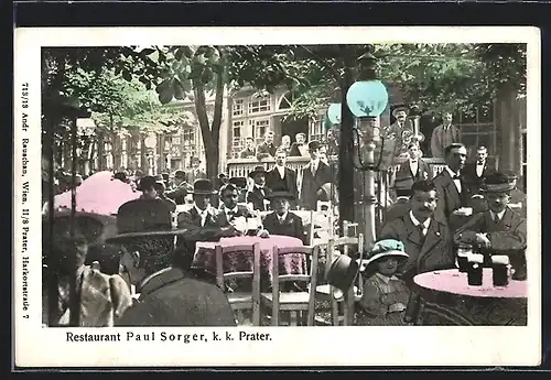AK Wien, Restaurant Paul Sorger im k. k. Prater