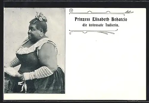 AK Prinzess Elisabeth Bohatcio, die kolossale Indierin