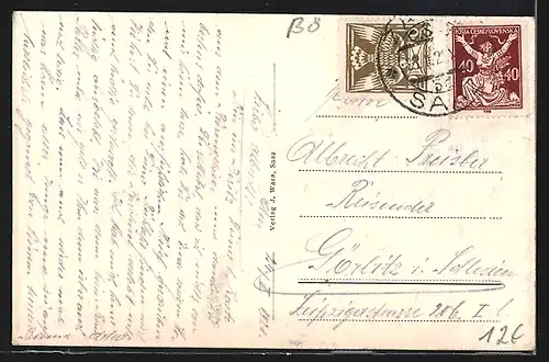 AK Saaz, Wussinallee mit Villen