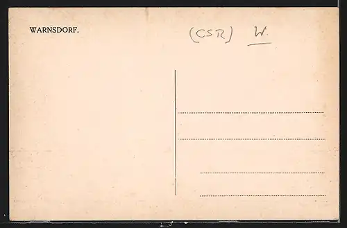 AK Warnsdorf / Varnsdorf, Ortspartie