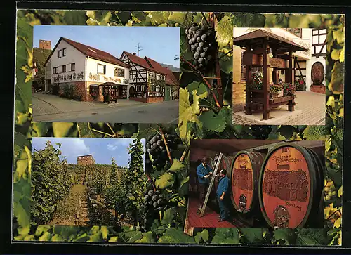 AK Kernen-Stetten im Remstal, Karl Haidle, Weinbau-Weinkellerei, Hindenburgstr. 21