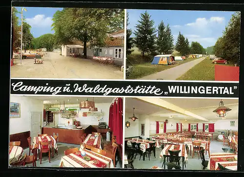 AK Bad Mergentheim, Camping u. Waldgasthaus Willingertal