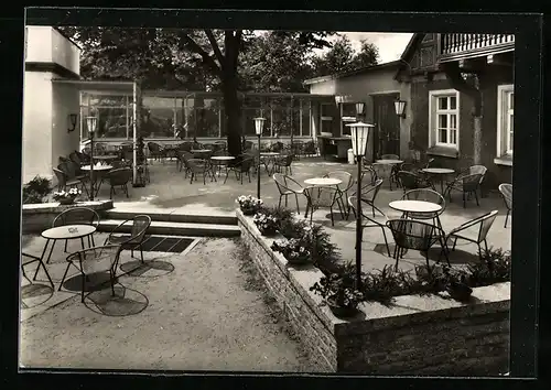 AK Steina / Pulsnitz, Aussenansicht der Berggaststätte Schwedenstein