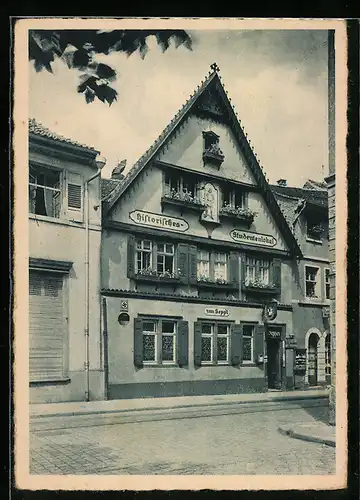 AK Heidelberg, Vorderansicht vom Gasthaus ZUm Seppl