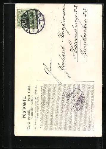 AK Bremen, Festpostkarte Zur Denkmalsweihe weiland Kaiser Friedrichs III. 1905