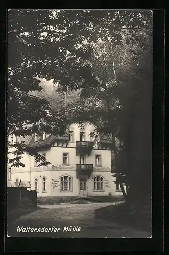 AK Hohnstein, Ansicht der Waltersdorfer Mühle