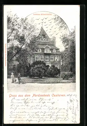 AK Cuxhaven, Partie am Schloss Ritzebüttel