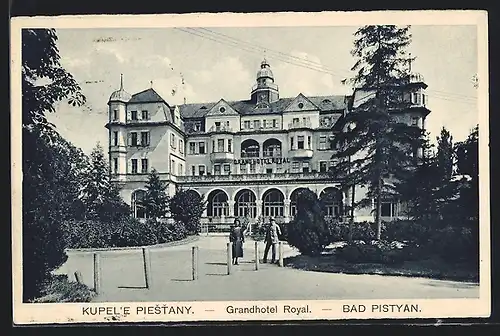AK Piestany, Grandhotel Royal, Vorderansicht