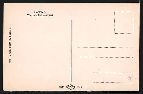 AK Pöstyen, Thermia Palace-Hotel