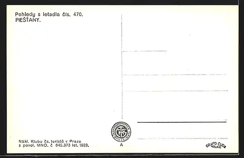 AK Piestany, Pohledy s Letadla