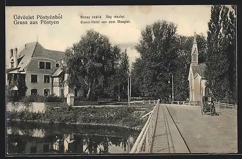 AK Piestany, Grand Hotel von dem Waagtal