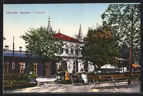 AK Piestany, Gartenpartie im Kursalon