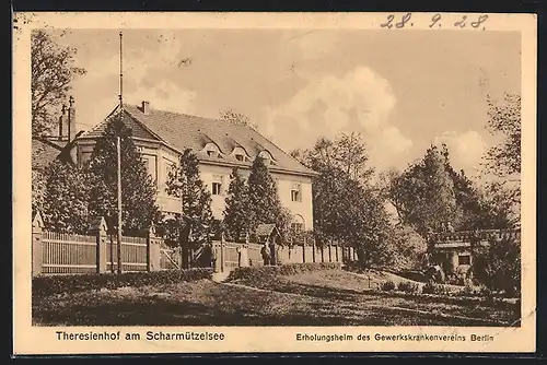 AK Theresienhof am Scharmützelsee, Erholungsheim des Gewerkskrankenvereins Berlin