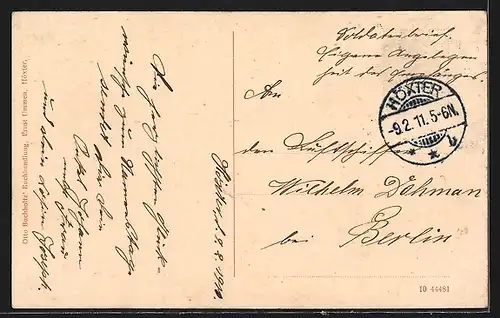 AK Höxter, Marktstrasse mit Geschäften