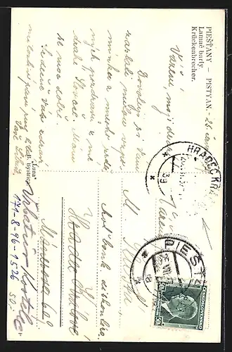 AK Piestany, Knochenbrecher-Statue