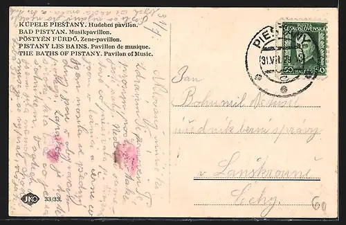 AK Bad Pistyan, Musikpavillon