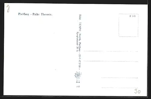 AK Piestany, Palac Thermia