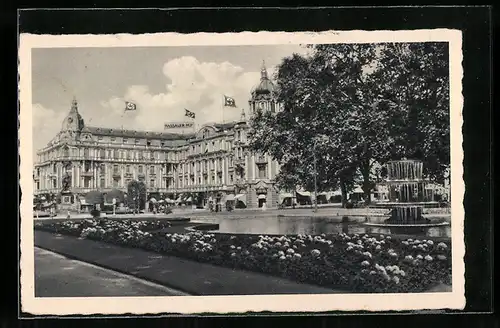 AK Wiesbaden, Hotel Nassauer Hof mit n