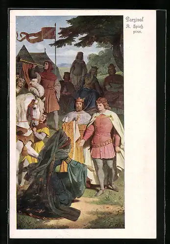 AK Parsival, Die verschleierte Frau, Serie 253, Nr. 4452