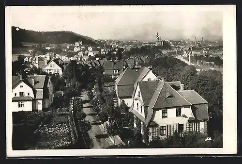 AK Trutnov, Teilansicht mit Strassenpartie