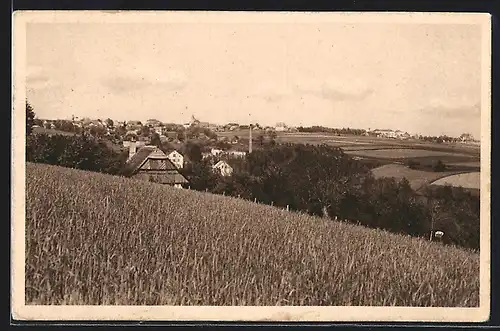 AK Vysoké nad Jizerou, Teilansicht von einem Feld aus