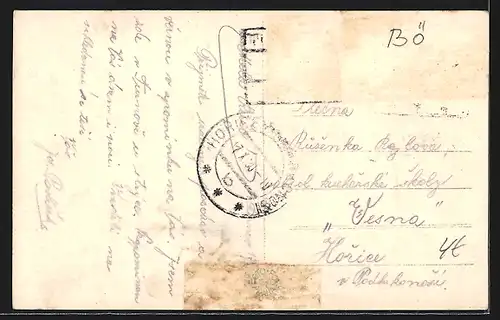 AK Turnov, Totalansicht mit Kirchen