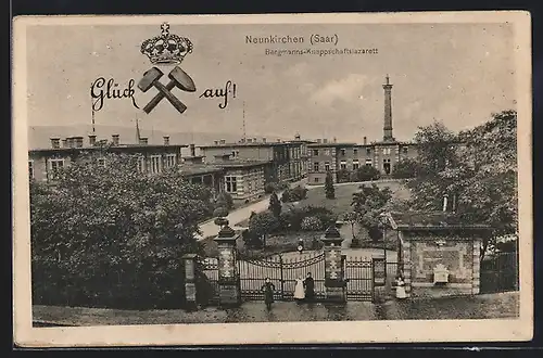 AK Neunkirchen /Saar, Bergmanns-Knappschaftslazarett