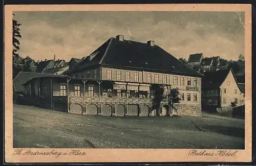 AK St. Andreasberg i. Harz, Rathaus-Hotel