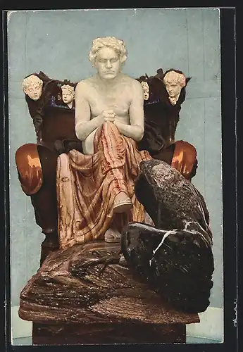 Künstler-AK Max Klinger: Beethoven als olympische Gottheit