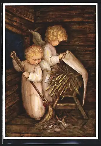 Künstler-AK Maria Spötl: Nun kommt Es bald!