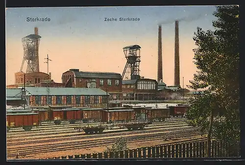 AK Sterkrade, Blick zur Zeche