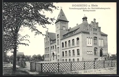 AK Homberg /Rh., Steinkohlenbergwerk Rheinpreussen, Verwaltungsgebäude