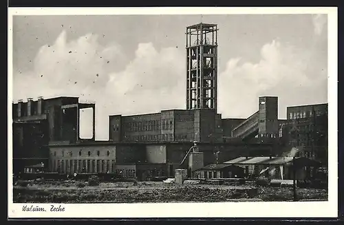 AK Walsum, Zeche mit Förderturm