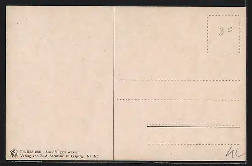 Künstler-AK Eduard Rüdisühli: Am heiligen Wasser