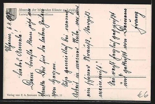 Künstler-AK Ludwig Richter: Abendläuten