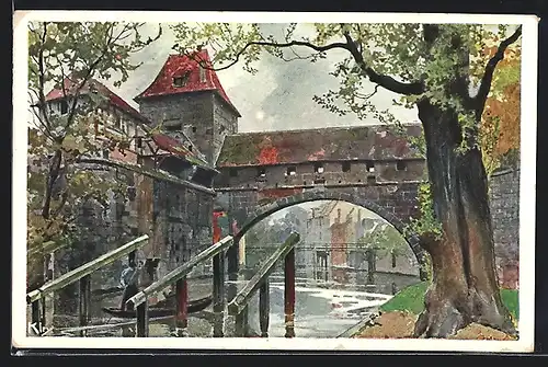 Künstler-AK Heinrich Kley: Nürnberg, Bayerische Jubiläums Landesausstellung 1906