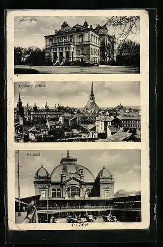 AK Plzen, Sokolovna, Celkovy pohled, Nadrazi