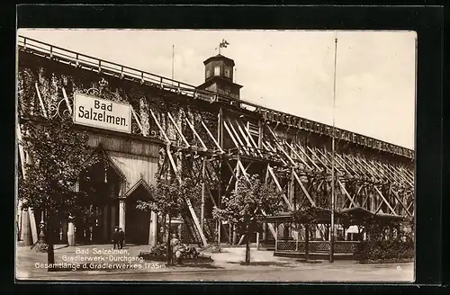 AK Bad Salzelmen, Gradierwerk-Durchgang