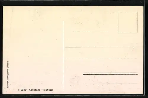 AK Konstanz, Münster, Innenansicht