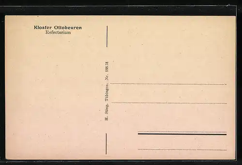 AK Ottobeuren, Kloster, Refectorium, Innenansicht