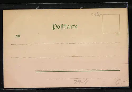 Holzbrand-Imitations-AK Elegante Dame, mit einem Taschentuch winkend