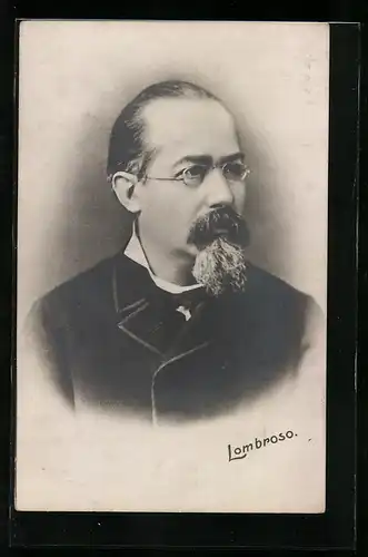AK Portrait des Arztes Prof. Lombroso