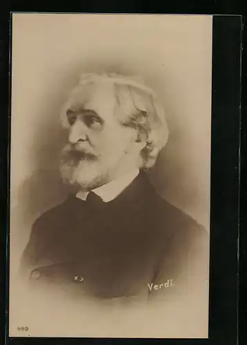 AK Verdi, Halbprofilportrait